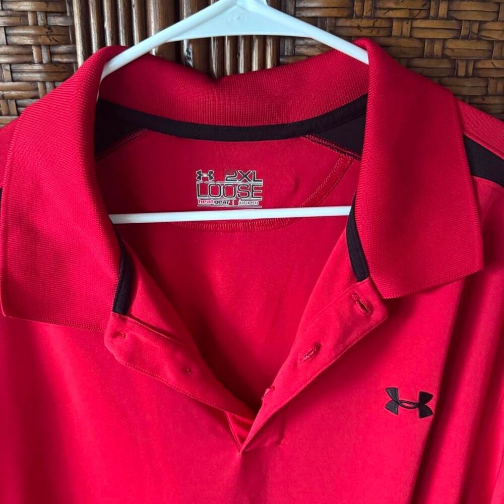 Under-armour Men's Red Polo-shirts - Picture 4 of 4